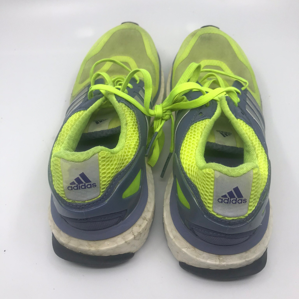 Adidas Boost Lime Green and Gray Sneakers Size 6.5 - Picture 5 of 8